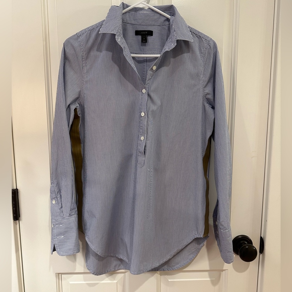 J. Crew Women’s Popover w/ Ribbon Detail size 4